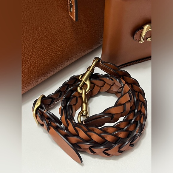 1941 Coach Rogue 20 With Braids In Burnish Amber & Matching Wallet - Picture 9 of 13